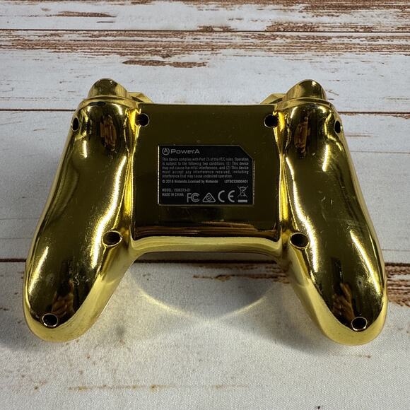 PowerA Super Mario Gold Chrome Controller – Nintendo Switch, No Cable, OEM, Used - Picture 5 of 6